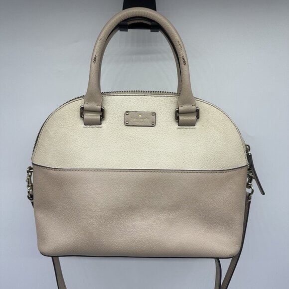 Kate Spade Grove Street Carli Leather Satchel Bag w/Jackson Wristlet Wallet FLAW - Picture 2 of 16